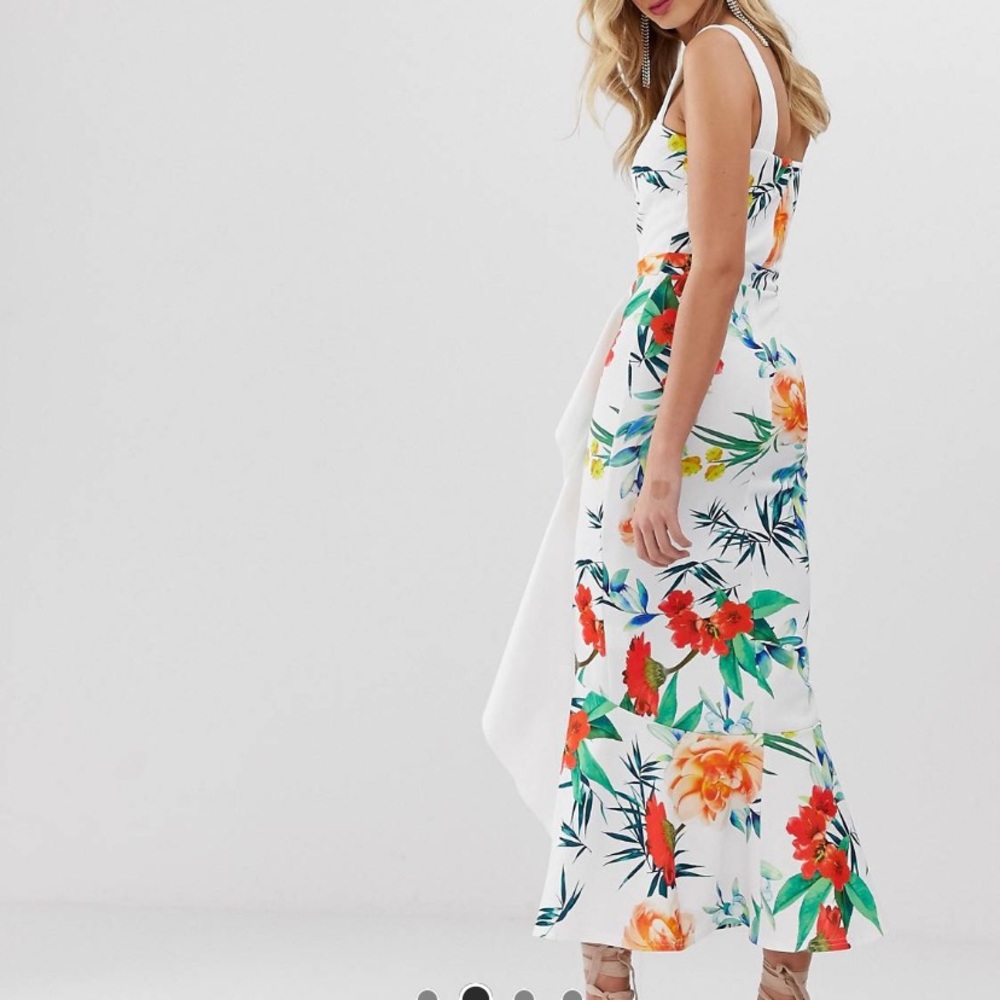 True Violet Tropical Bodycon Dress - Picture 2 of 4